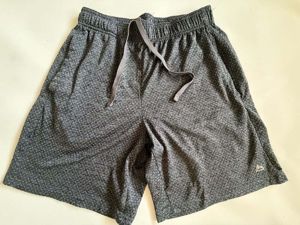 RBX Gray Heathered Athletic Drawstring Shorts s